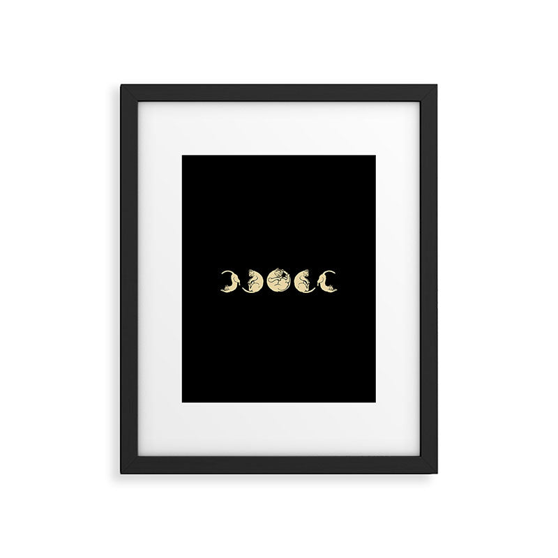 Meowphases Framed Art Print Gallery Image 6