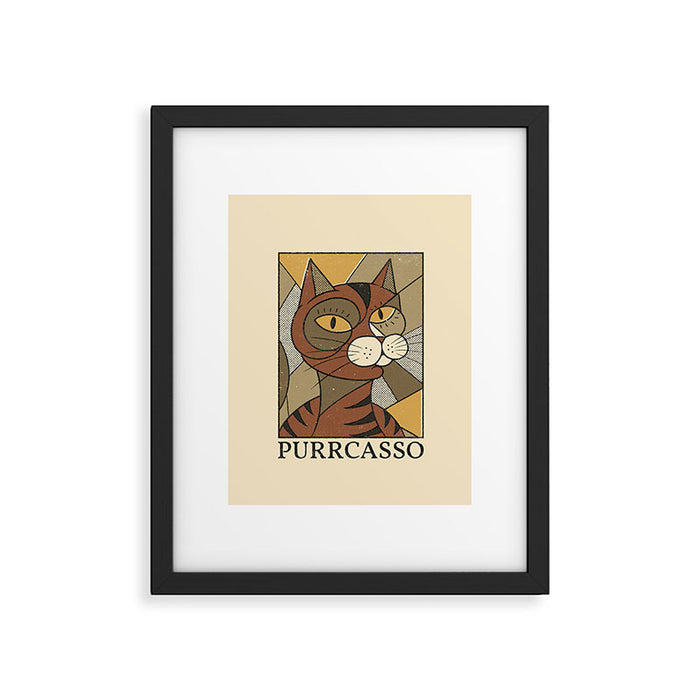 Purrcasso Framed Art Print Gallery Image 1