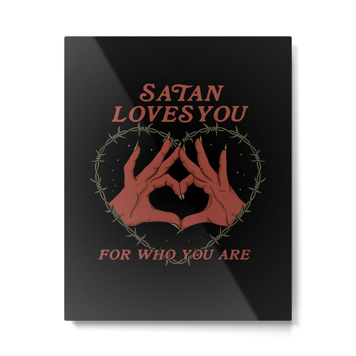 Satan Loves You Metal Print Gallery Image 1