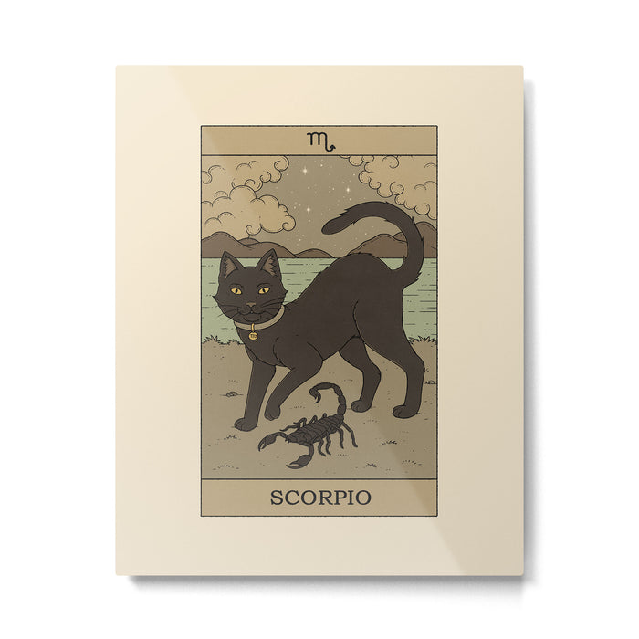 Scorpio Cat Metal Print Gallery Image 1