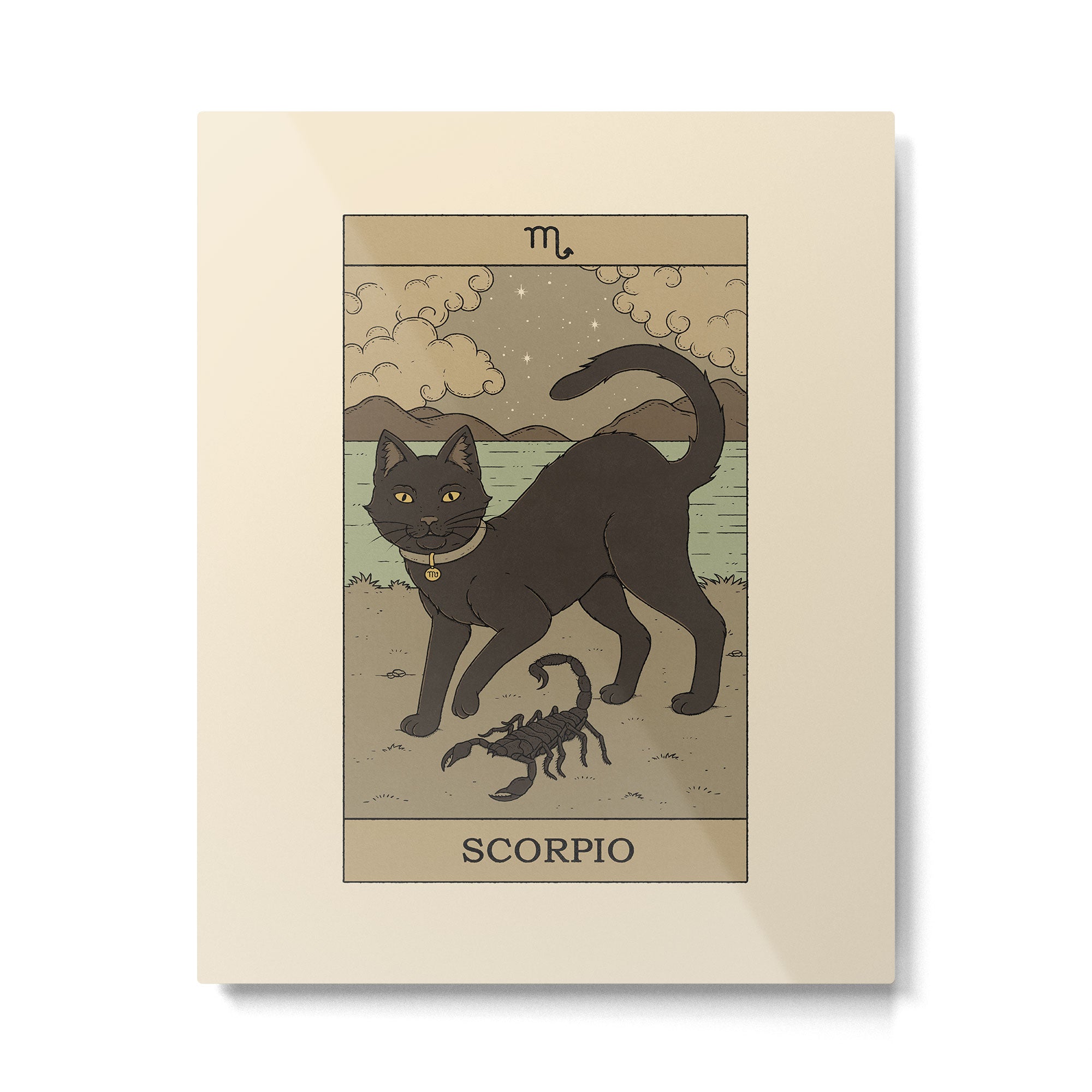 Scorpio Cat Metal Print Gallery Image 6