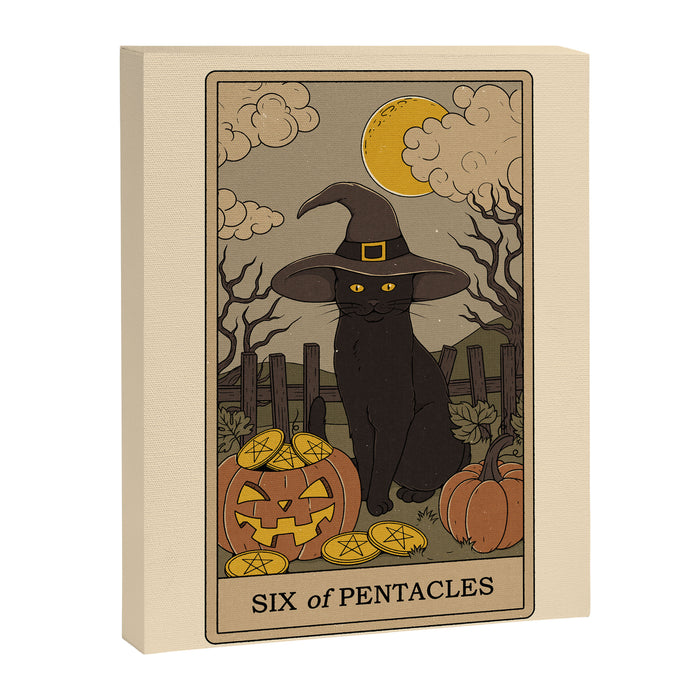 Six of Pentacles Canvas Print Gallery Image 1
