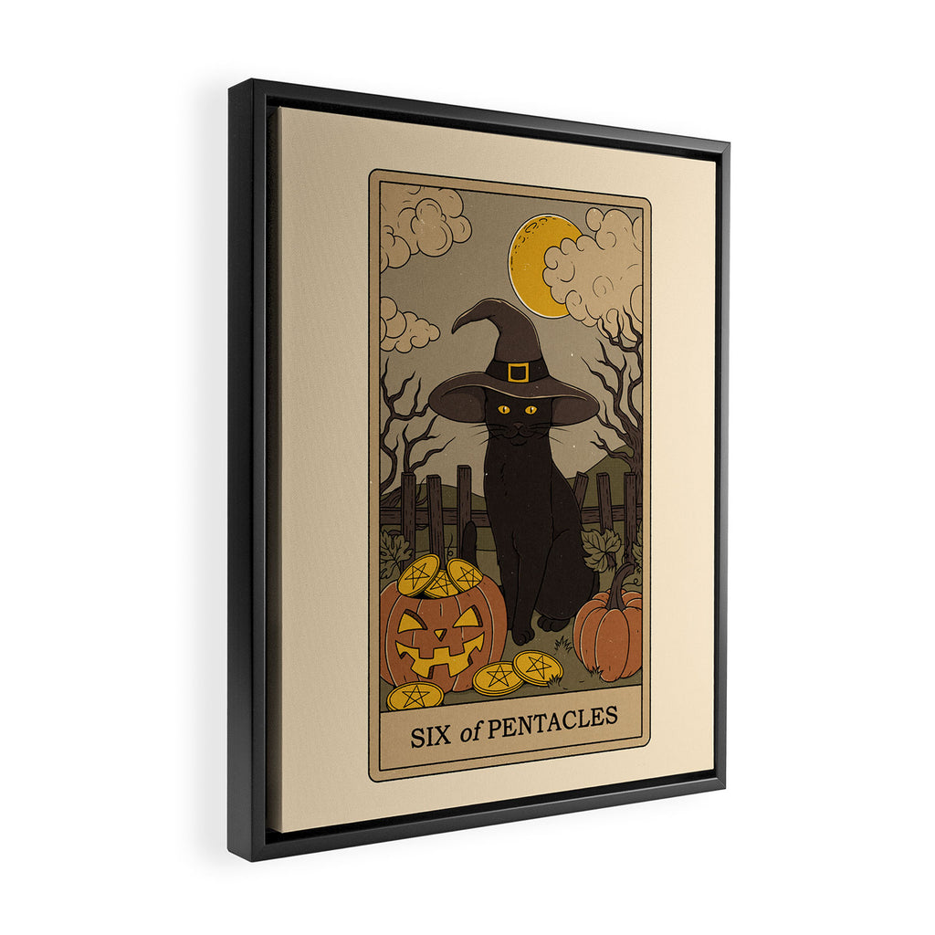 Six of Pentacles Framed Canvas Print Gallery Image 2