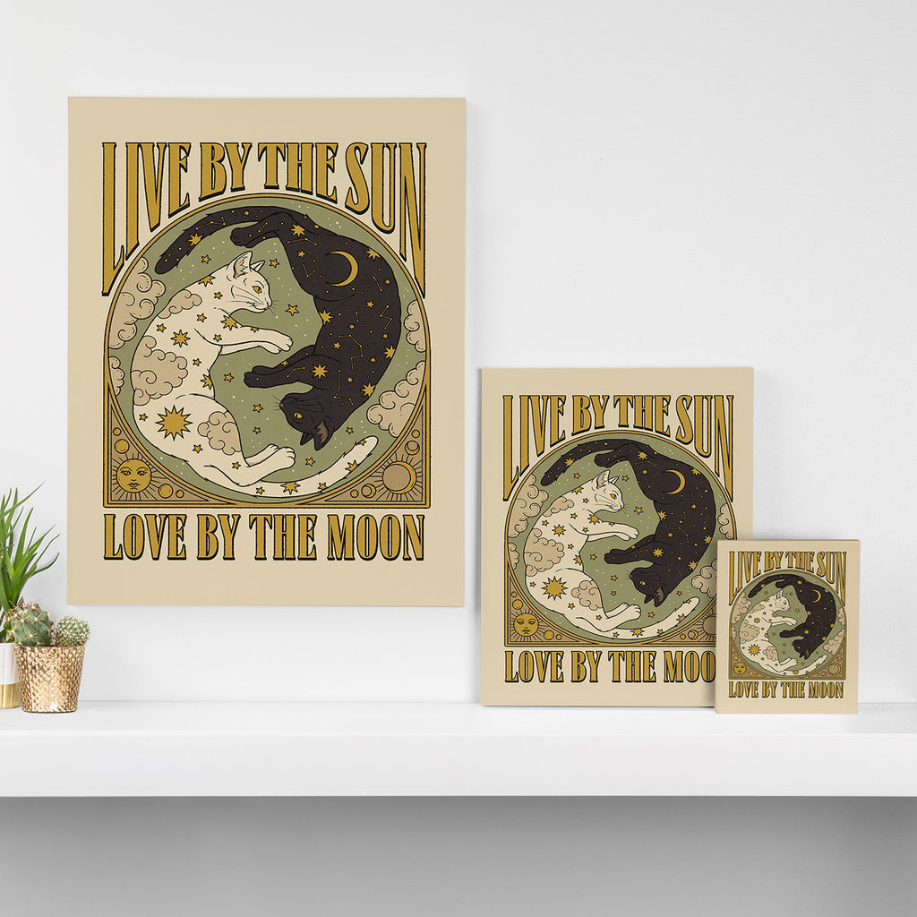 Sun and Moon Canvas Print Gallery Image 3