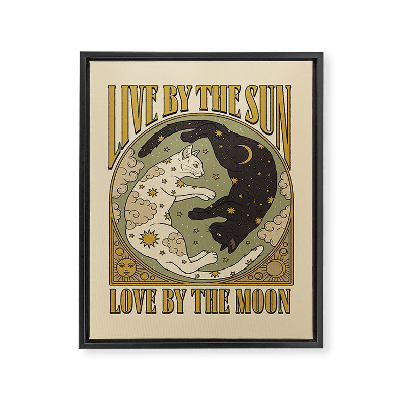 Sun and Moon Framed Canvas Print Gallery Image 3
