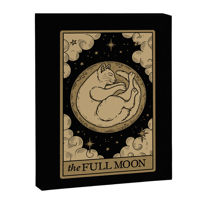 The Full Moon - Dark Background Canvas Print Gallery Image 1