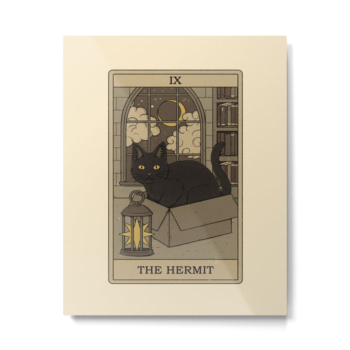 The Hermit - Cats Tarot Metal Print Gallery Image 1