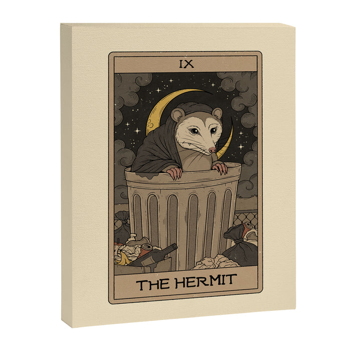 The Hermit - Possum Tarot Canvas Print Gallery Image 1