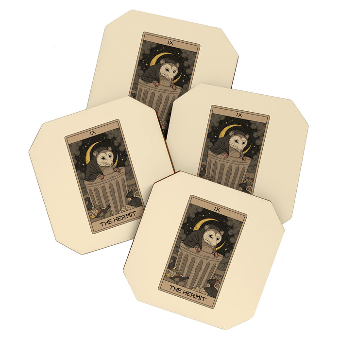 The Hermit - Possum Tarot Coaster Gallery Image 1
