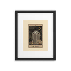 The Hermit - Raccoons Tarot Framed Art Print Gallery Image 6