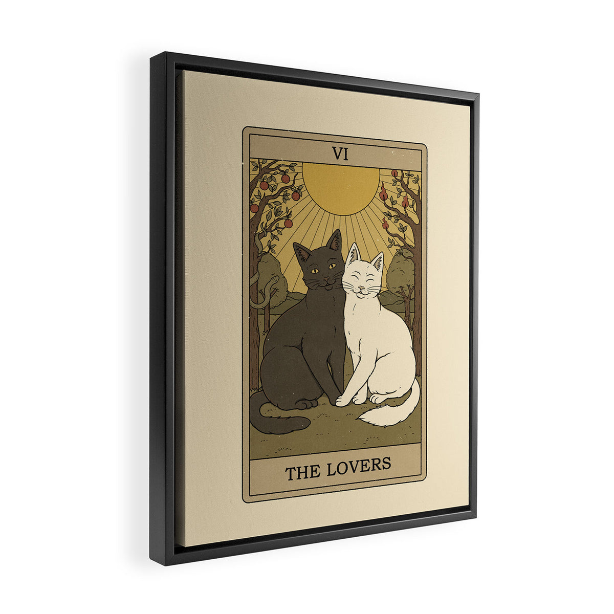 The Lovers Framed Canvas Print Gallery Image 2