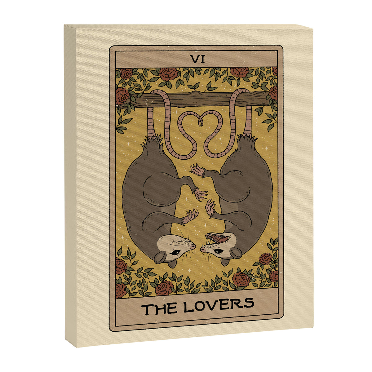 The Lovers - Possum Tarot Canvas Print Gallery Image 8