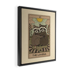 The Lovers - Raccoons Tarot Framed Canvas Print Gallery Image 2