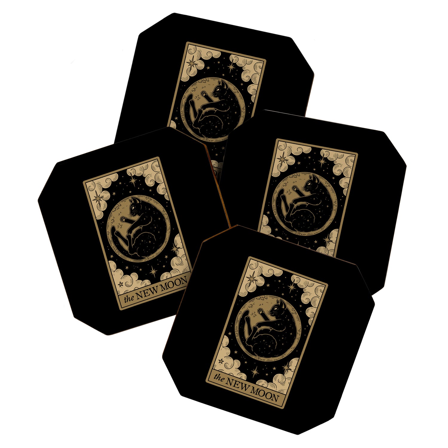 The New Moon - Dark Background Coaster Gallery Image 1