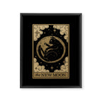 The New Moon - Dark Background Framed Canvas Print Gallery Image 8