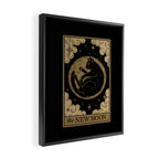 The New Moon - Dark Background Framed Canvas Print Gallery Image 2