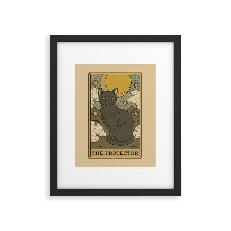 The Protector - Cat Tarot Framed Art Print Gallery Image 6