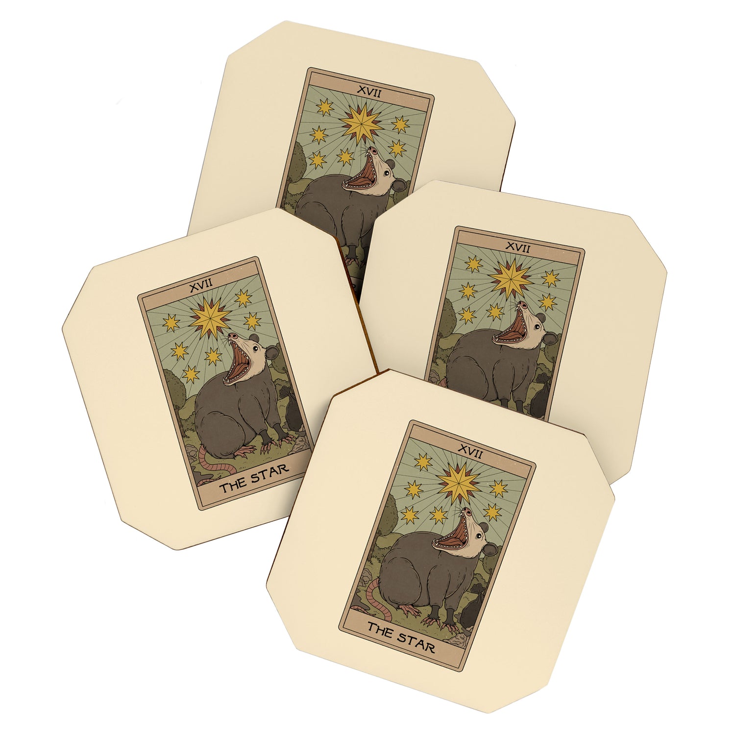 The Star - Possum Tarot Coaster Gallery Image 1
