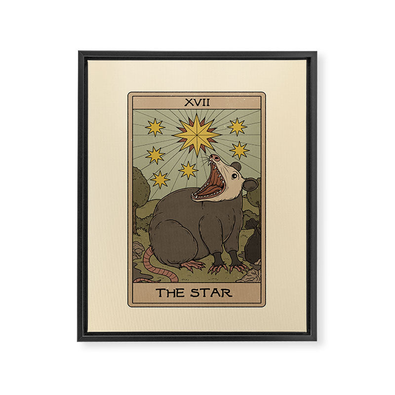The Star - Possum Tarot Framed Canvas Print Gallery Image 8