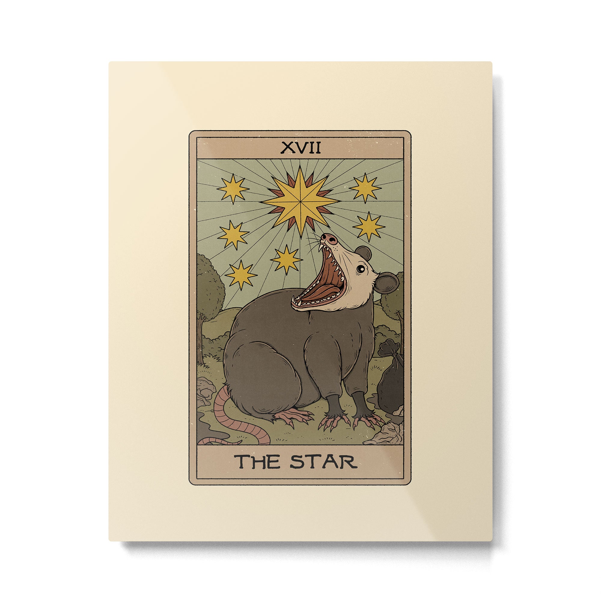 The Star - Possum Tarot Metal Print Gallery Image 6