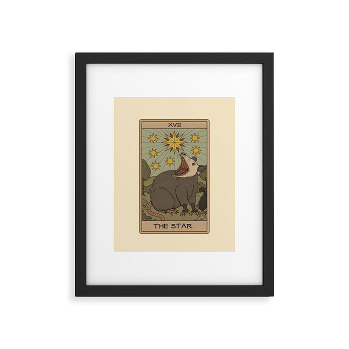 The Star - Possum Tarot Framed Art Print Gallery Image 1