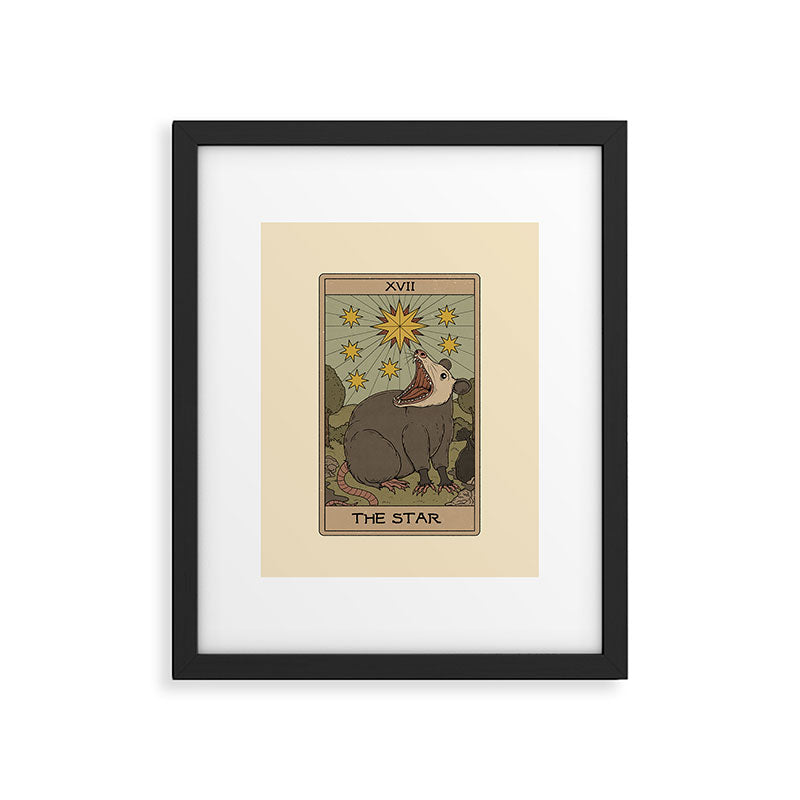 The Star - Possum Tarot Framed Art Print Gallery Image 6
