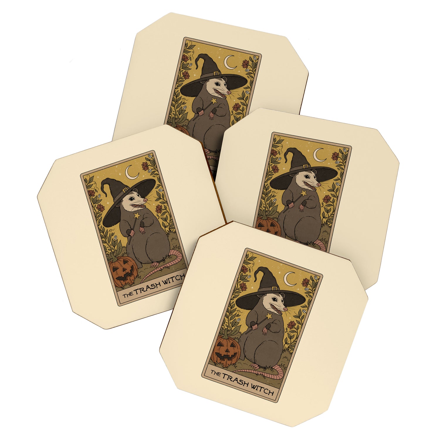 The Trash Witch - Possum Tarot Coaster Gallery Image 1