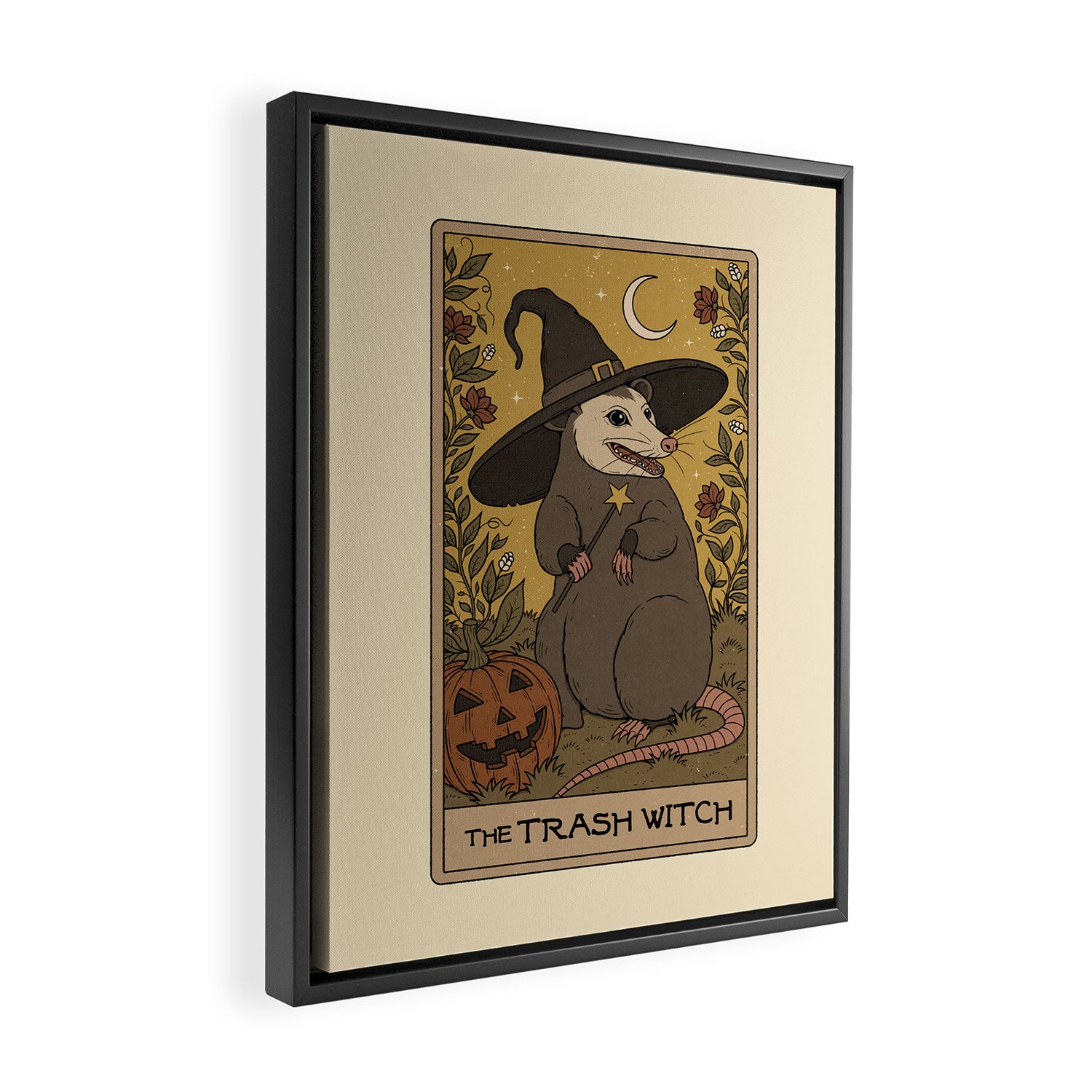 The Trash Witch - Possum Tarot Framed Canvas Print Gallery Image 2