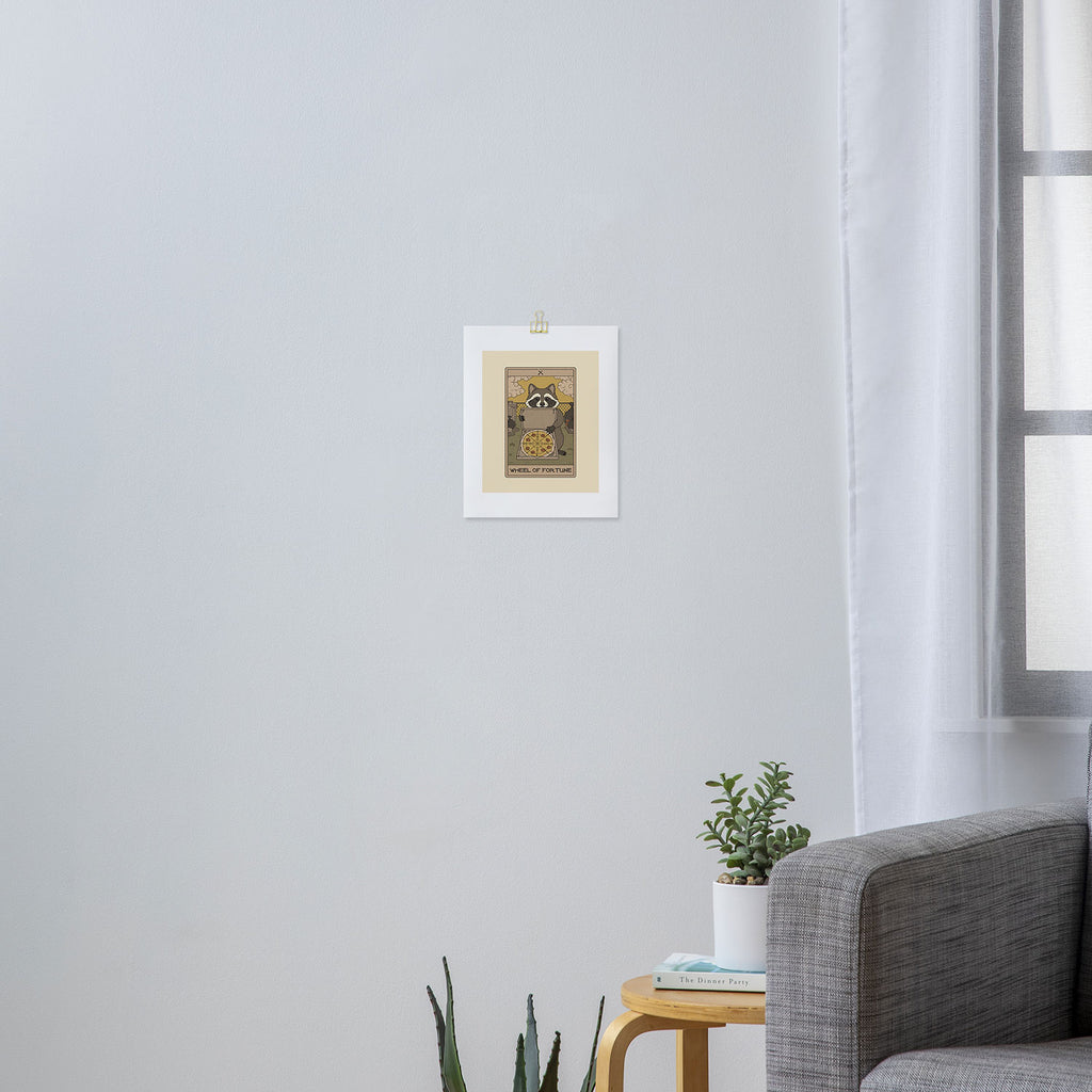 Wheel of Fortune - Raccoons Tarot Art Print Gallery Image 3