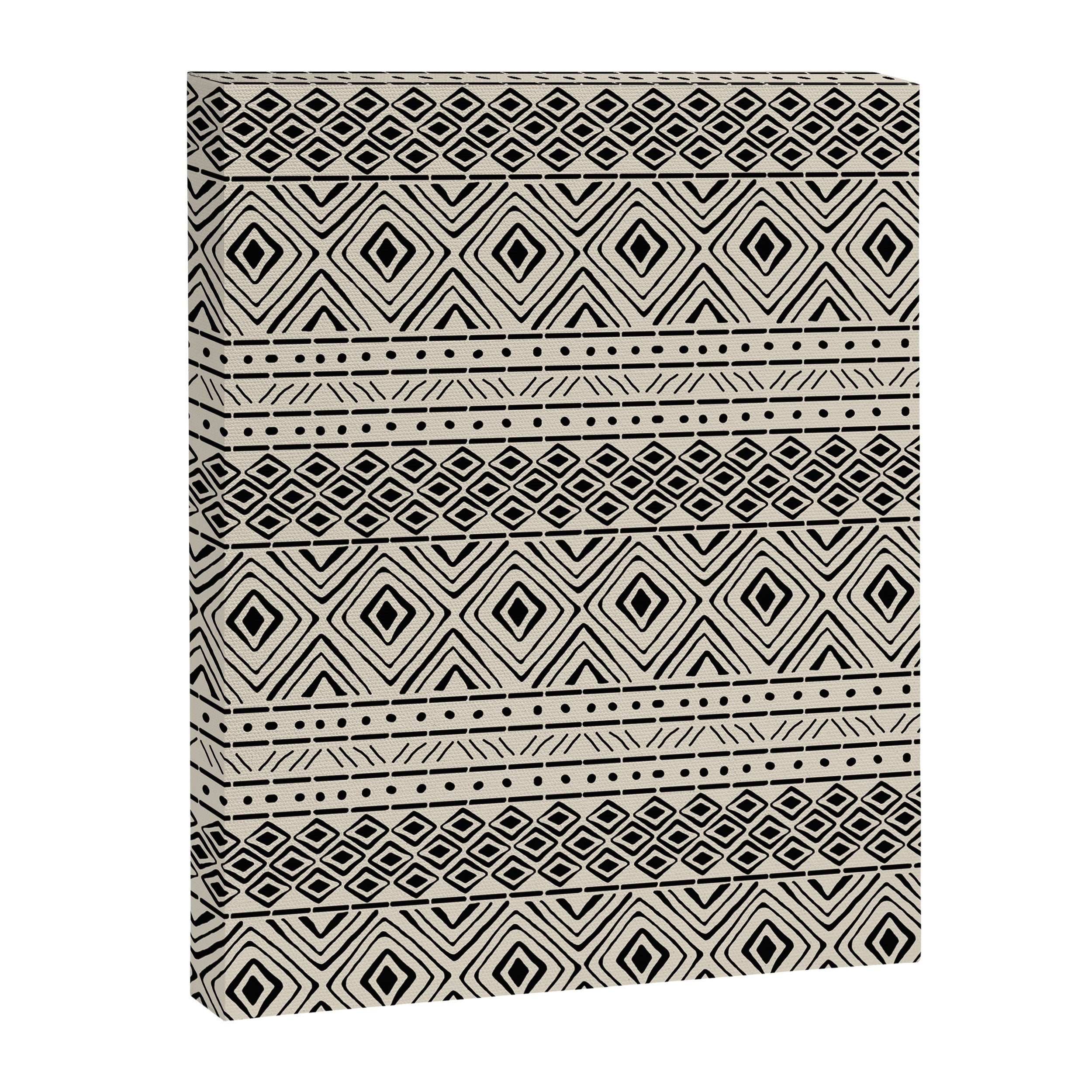 African Mud Cloth // Bone Canvas Print Gallery Image 8