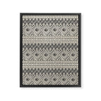 African Mud Cloth // Bone Framed Canvas Print Gallery Image 8