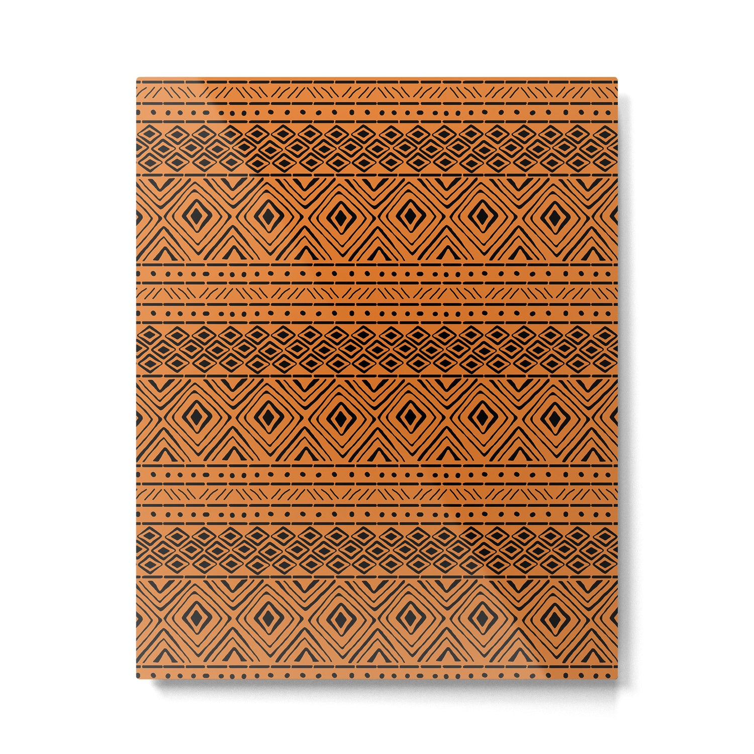 African Mud Cloth // Orange Metal Print Gallery Image 6