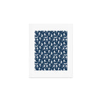 Baseball Players // Navy Art Print Gallery Image 1