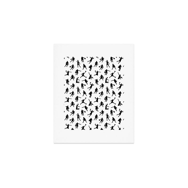 Basketball Players Art Print Gallery Image 1