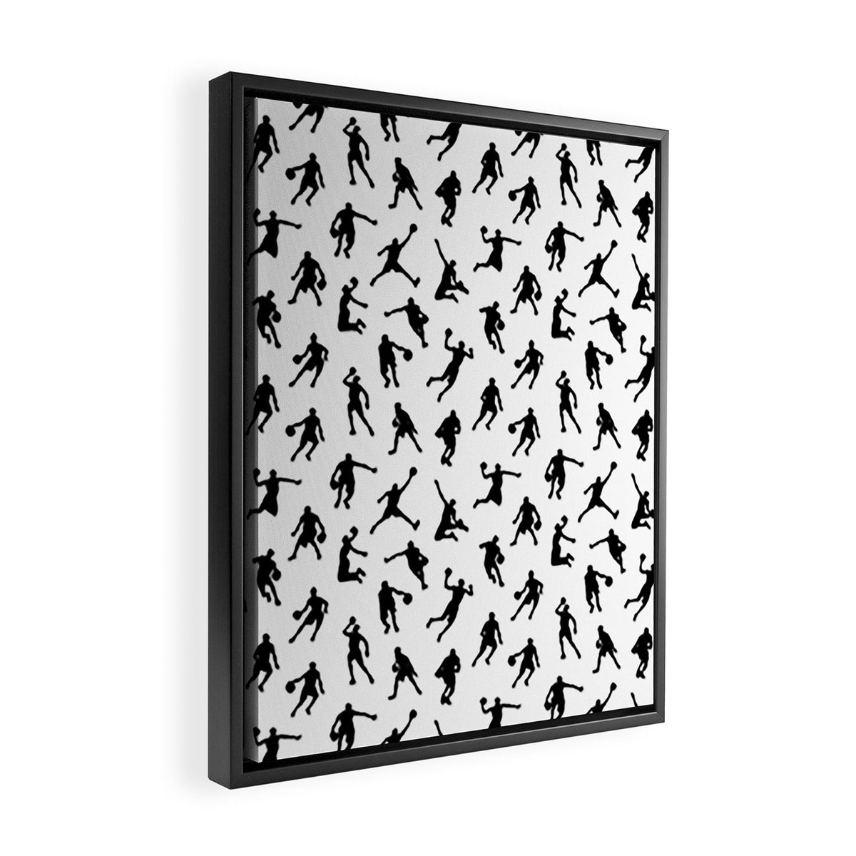 Basketball Players Framed Canvas Print Gallery Image 2