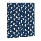 Basketball Players // Navy Canvas Print Gallery Image 8