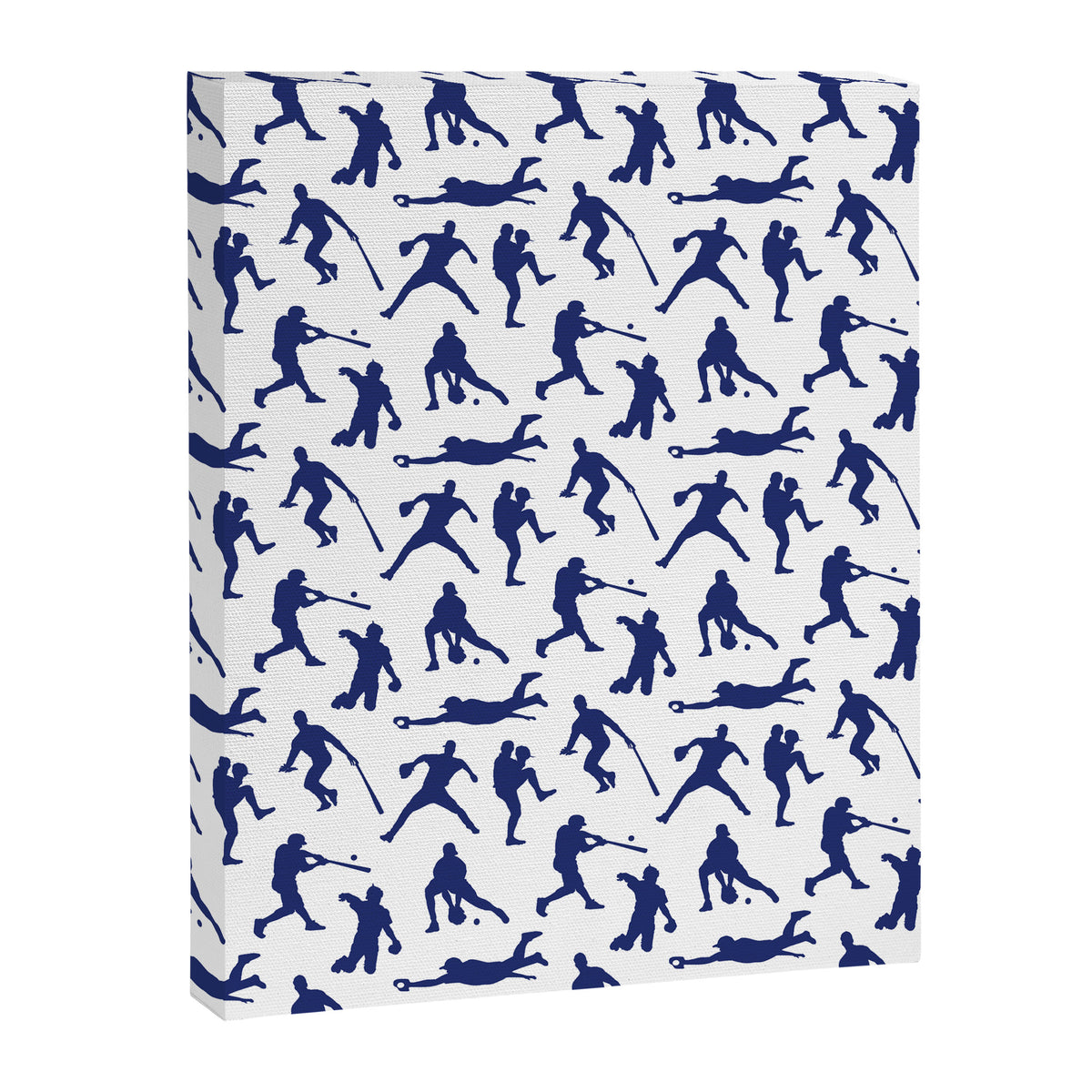 Blue Baseball Players Canvas Print Gallery Image 8