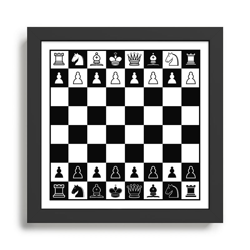 Chess Board Framed Art Print Gallery Image 1