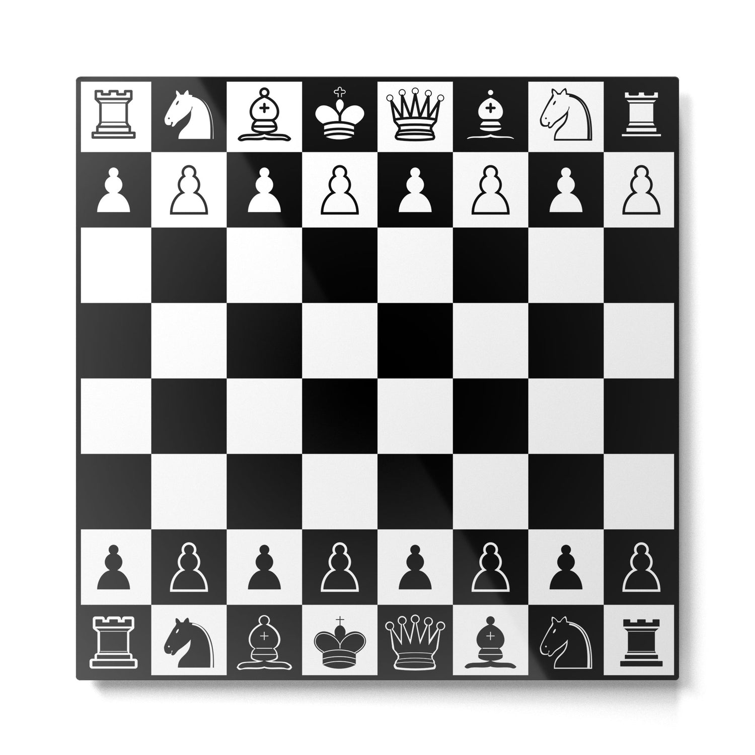 Chess Board Metal Print Gallery Image 2