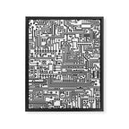 Circuit Board Framed Canvas Print Gallery Image 8