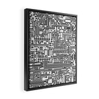 Circuit Board Framed Canvas Print Gallery Image 2