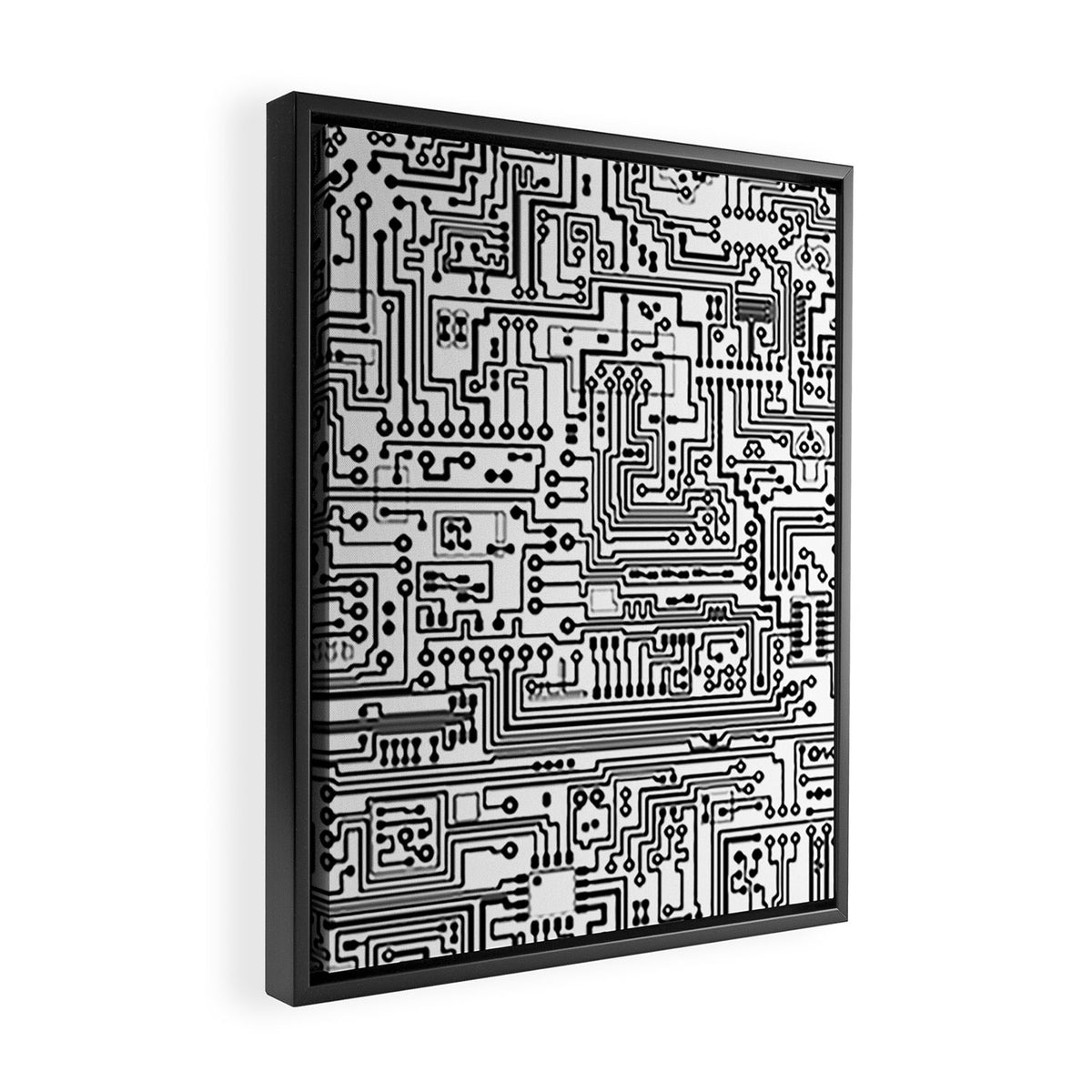 Circuit Board Framed Canvas Print Gallery Image 2