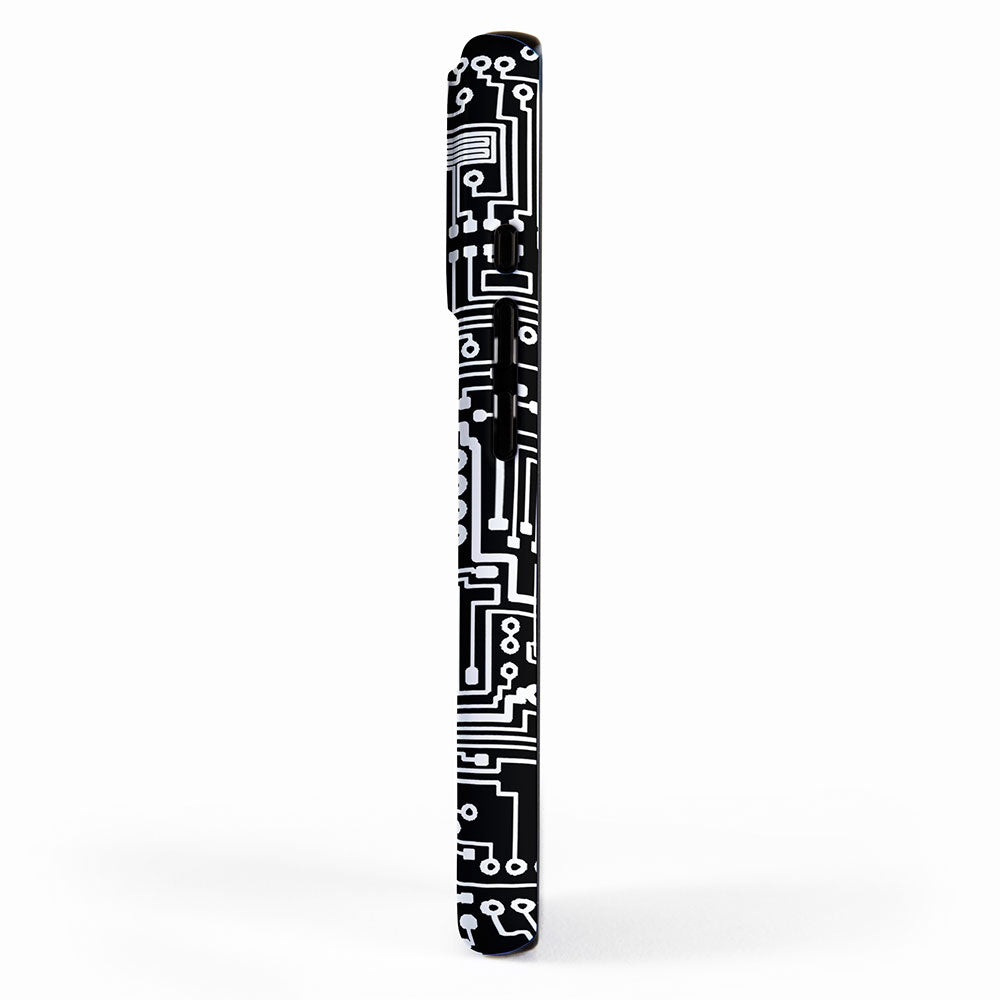 Circuit Board on Black iPhone Case Gallery Image 2