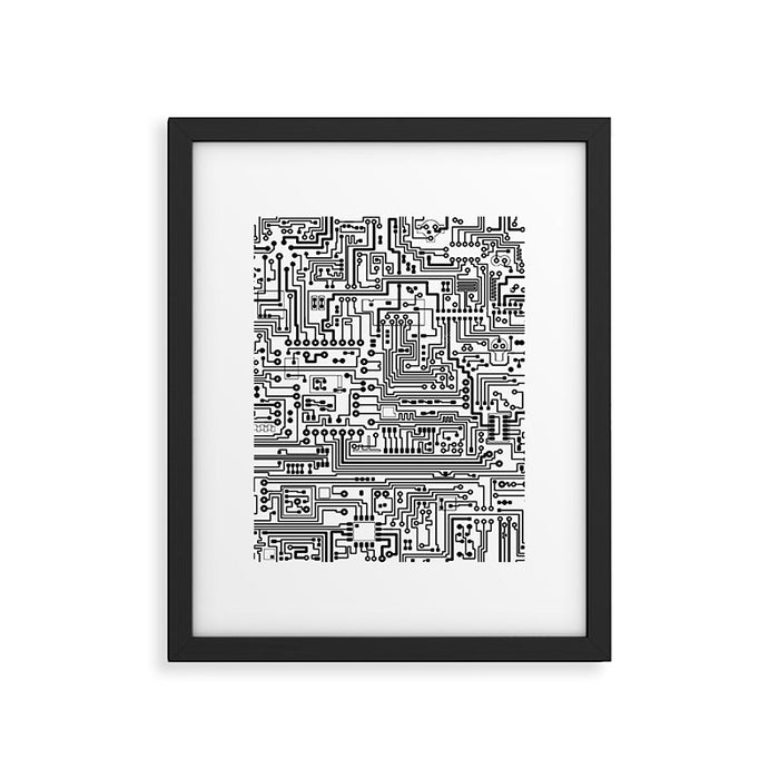 Circuit Board Framed Art Print Gallery Image 1