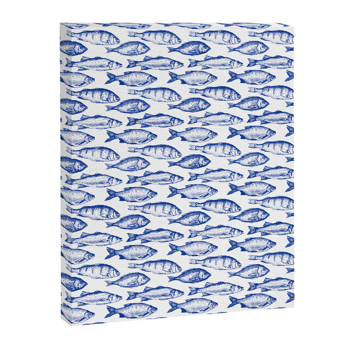 Dark Blue Fish Canvas Print Gallery Image 1