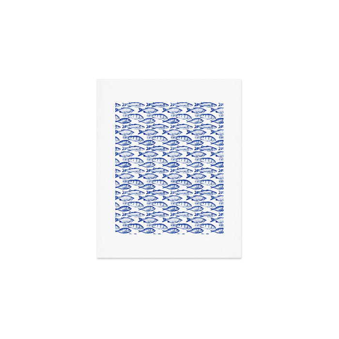 Dark Blue Fish Art Print Gallery Image 1