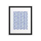 Dark Blue Fish Framed Art Print Gallery Image 6