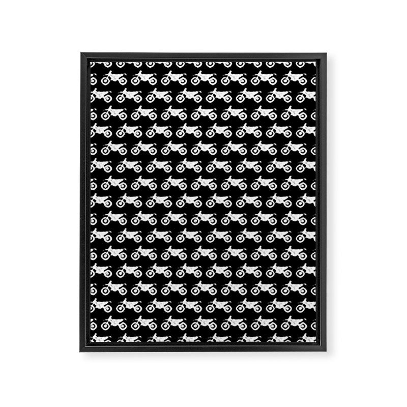 Dirt Bikes // Black Framed Canvas Print Gallery Image 6