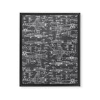 F-18 Blueprints // Charcoal-Grey Framed Canvas Print Gallery Image 8