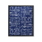 F-18 Blueprints Framed Canvas Print Gallery Image 8